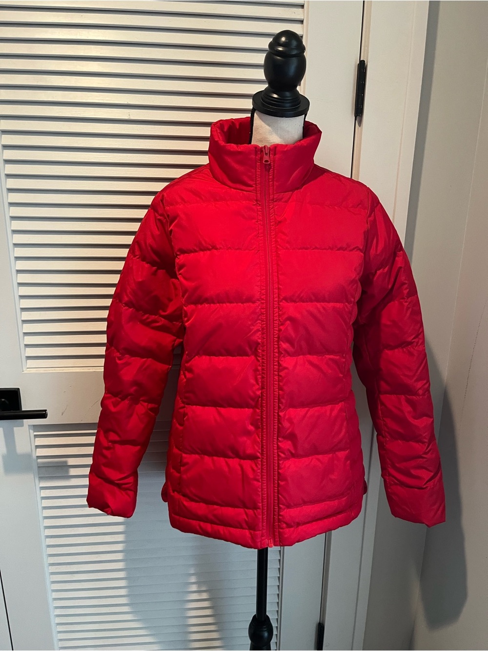 Lands' End Red Quilted Women's Puffer Jacket